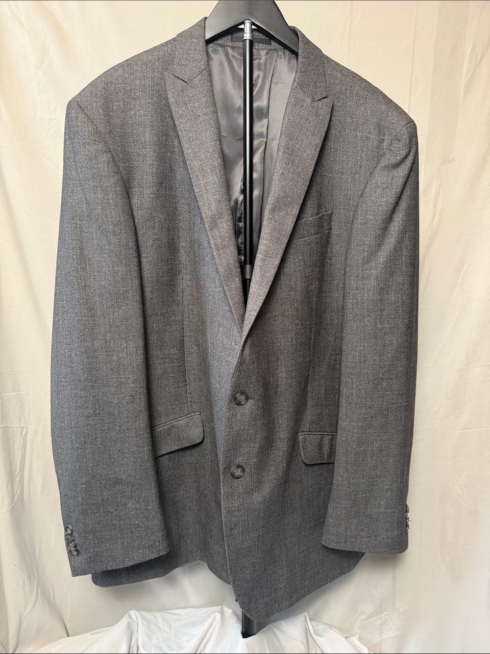 Kenneth Cole Reaction Gray Two-Button Suit Jacket